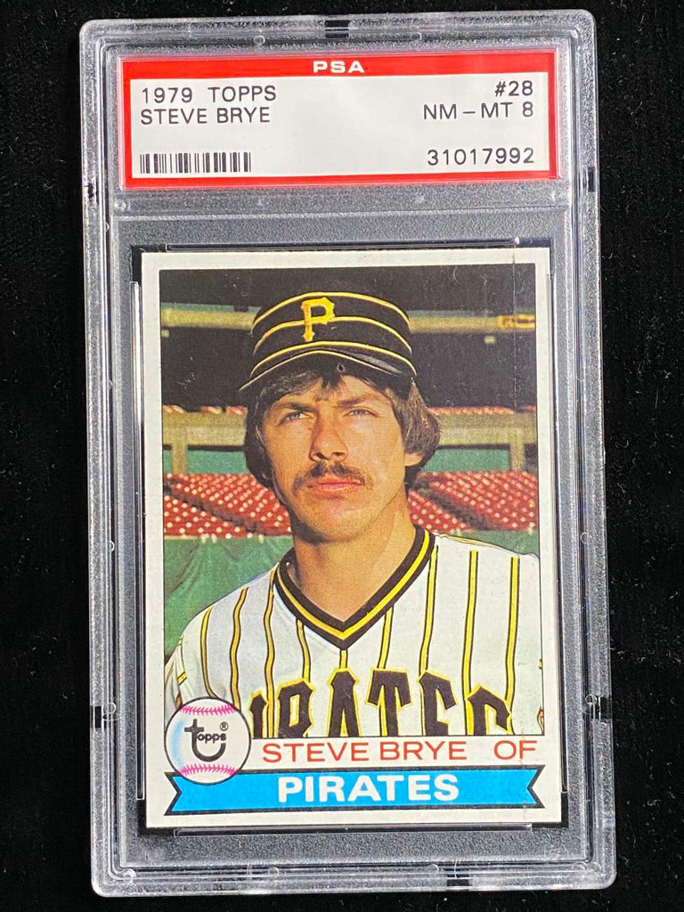 1979 Topps #28 Steve Brye Pirates PSA 8 NM-Mint
