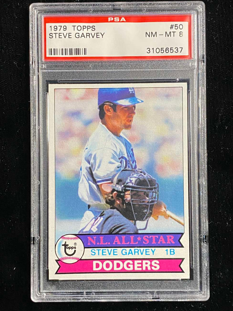1979 Topps #50 Steve Garvey Dodgers PSA 8 NM-Mint