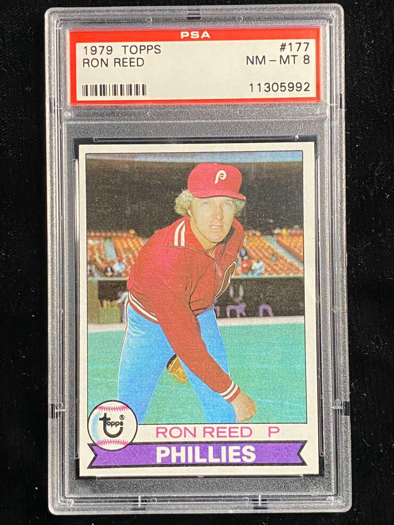 1979 Topps #177 Ron Reed Phillies PSA 8 NM-Mint