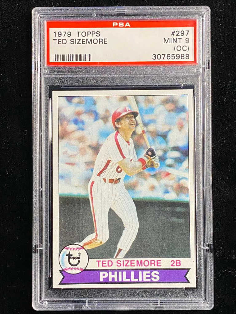 1979 Topps #297 Ted Sizemore Phillies PSA 9oc Mint