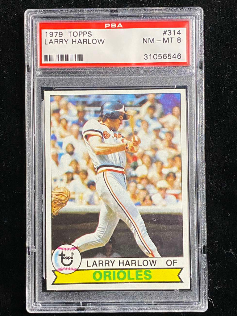 1979 Topps #314 Larry Harlow Orioles PSA 8 NM-Mint