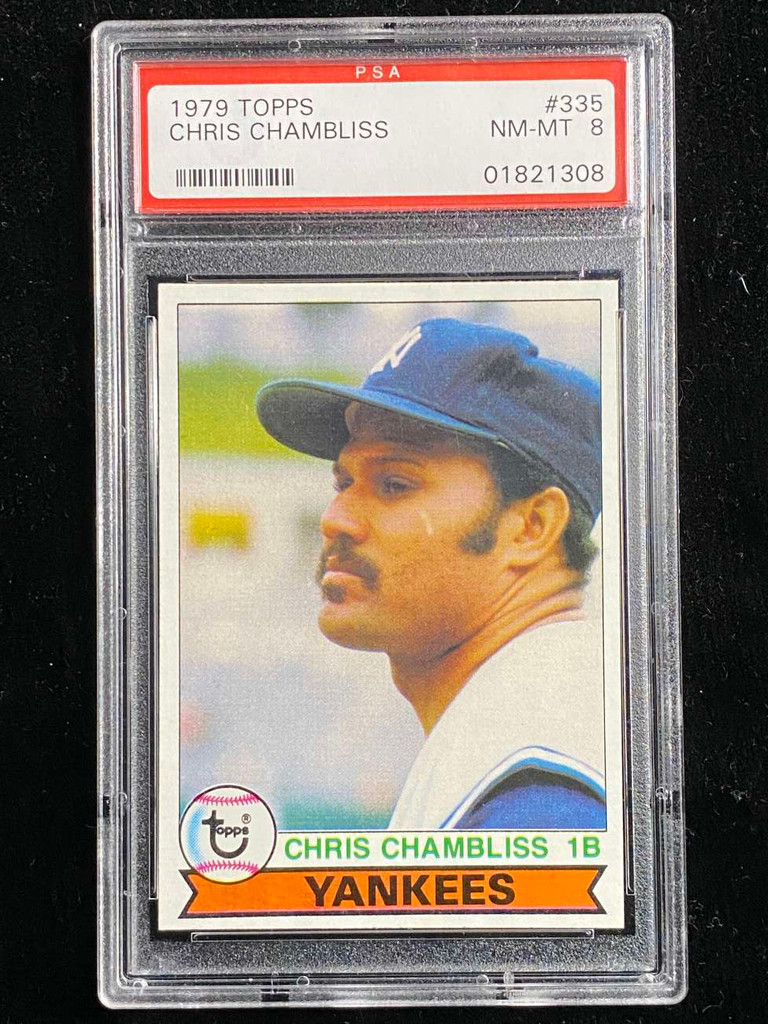 1979 Topps #335 Chris Chambliss Yankees PSA 8 NM-Mint