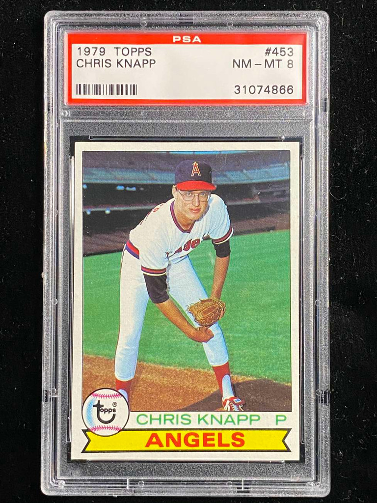 1979 Topps #453 Chris Knapp Angels PSA 8 NM-Mint