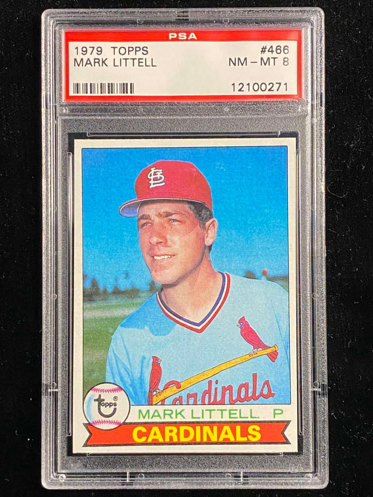 1979 Topps #466 Mark Littell Cardinals PSA 8 NM-Mint