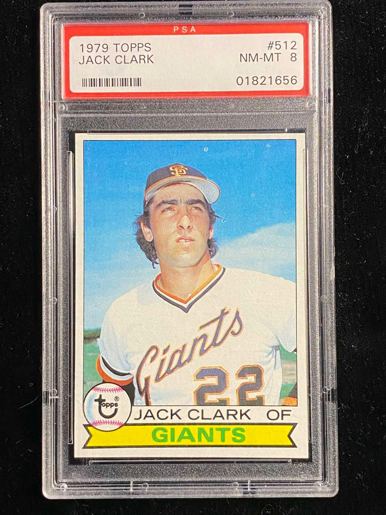 1979 Topps #512  Jack Clark Giants PSA 8 NM-Mint