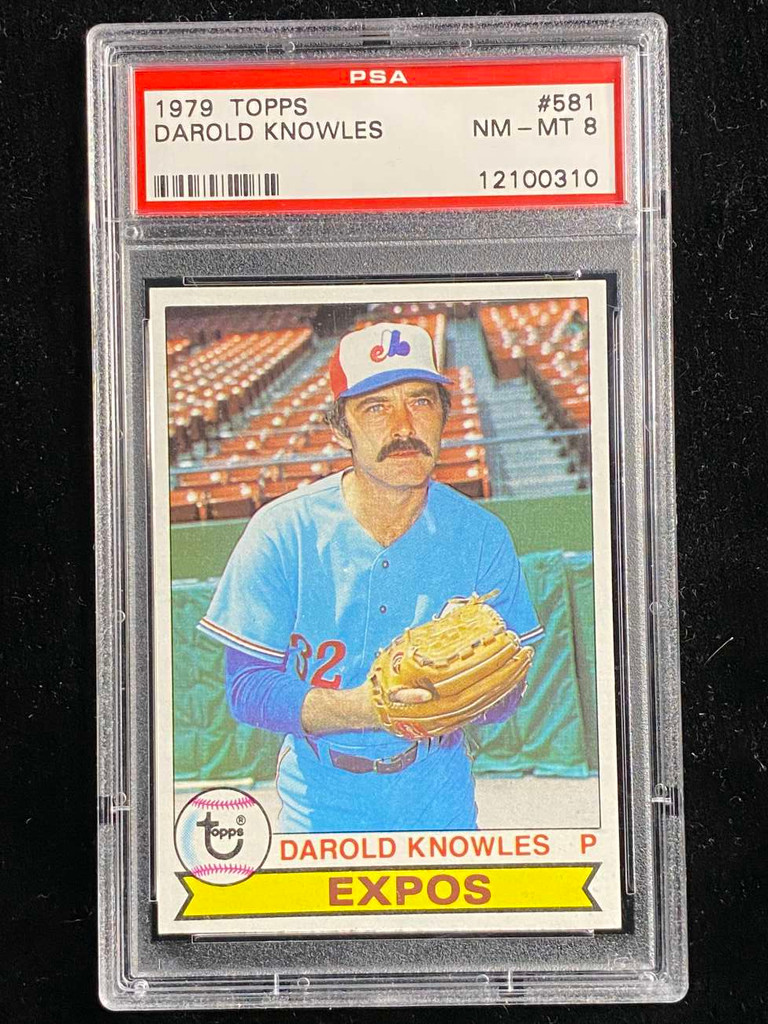 1979 Topps #581 Darold Knowles Expos PSA 8 NM-Mint