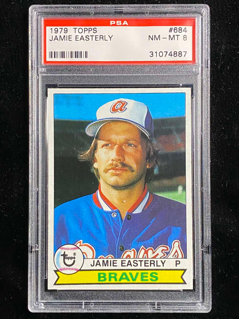 1979 Topps #684 Jamie Easterly Braves PSA 8 NM-Mint