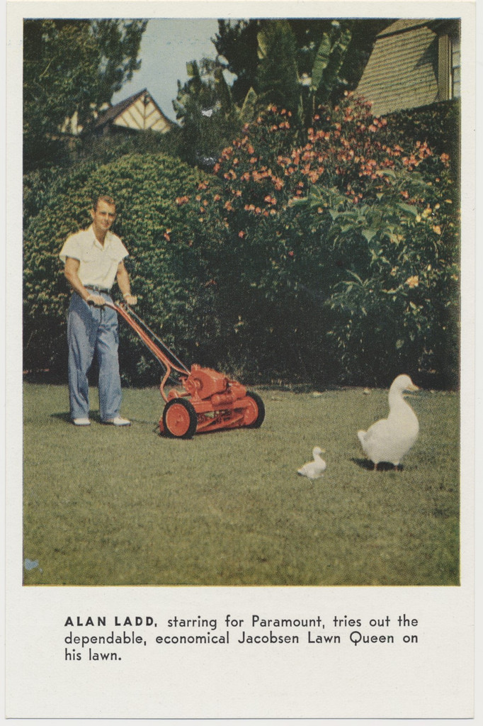 circ. 1950's Jacobsen Lawn Mowers with Alan Ladd  #*sku37806