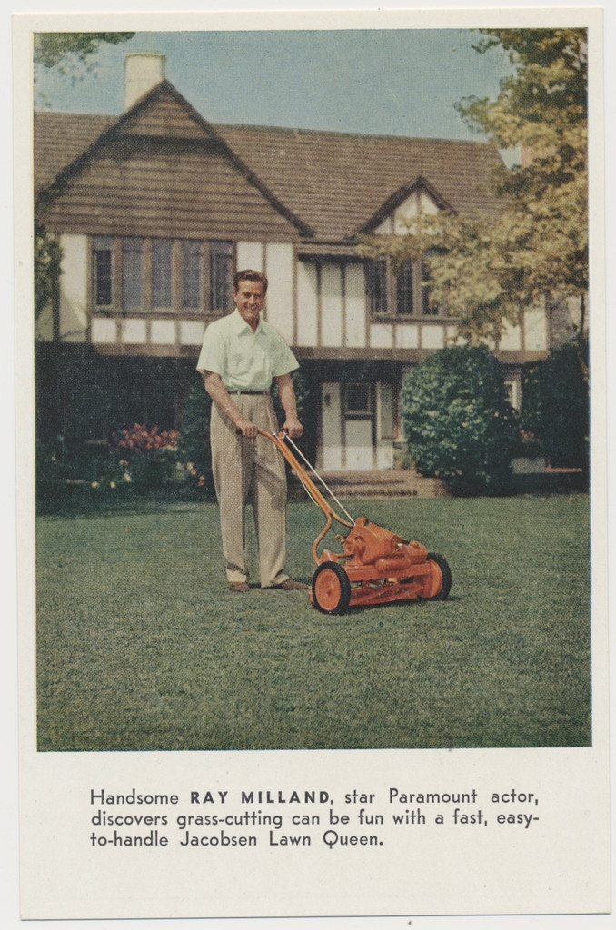 circ. 1950's Jacobsen Lawn Mowers with Ray Milland  #*sku37807