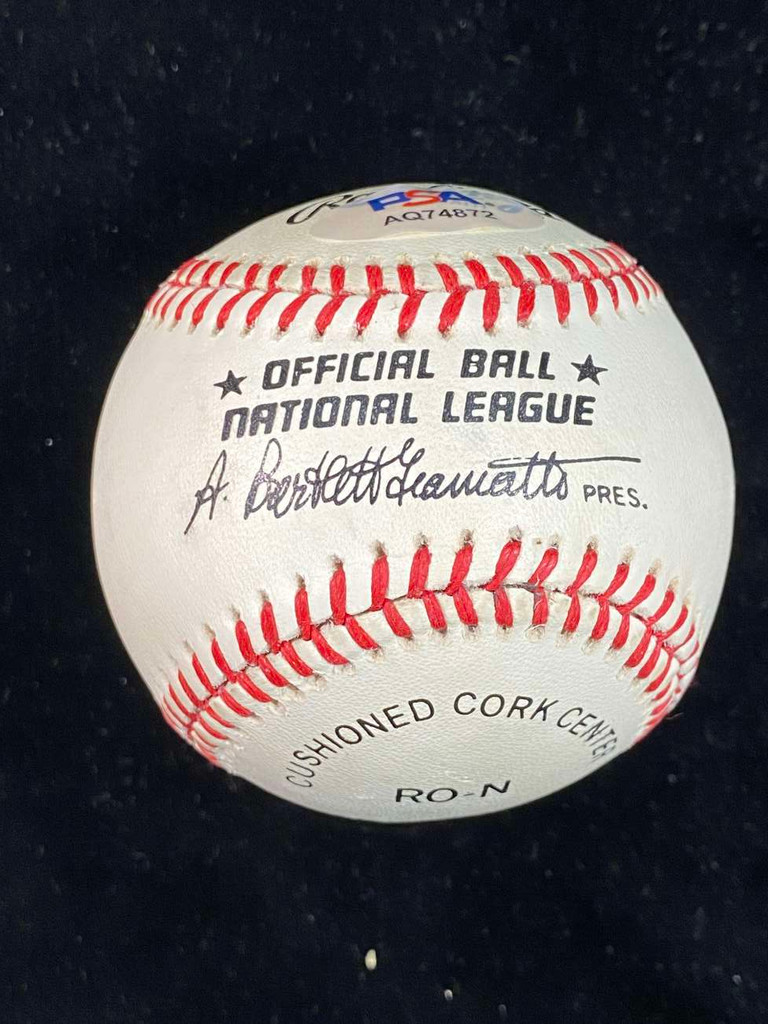 Happy Chandler Baseball PSA/DNA Autograph Signed Commissioner Giamatti Ball