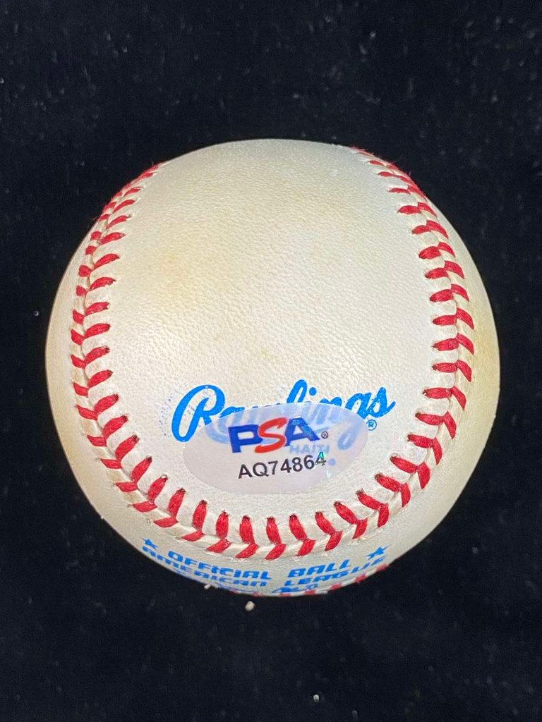 Bob Feller Baseball PSA/DNA Autograph Signed Indians MacPhail Ball Vintage ID: 528025