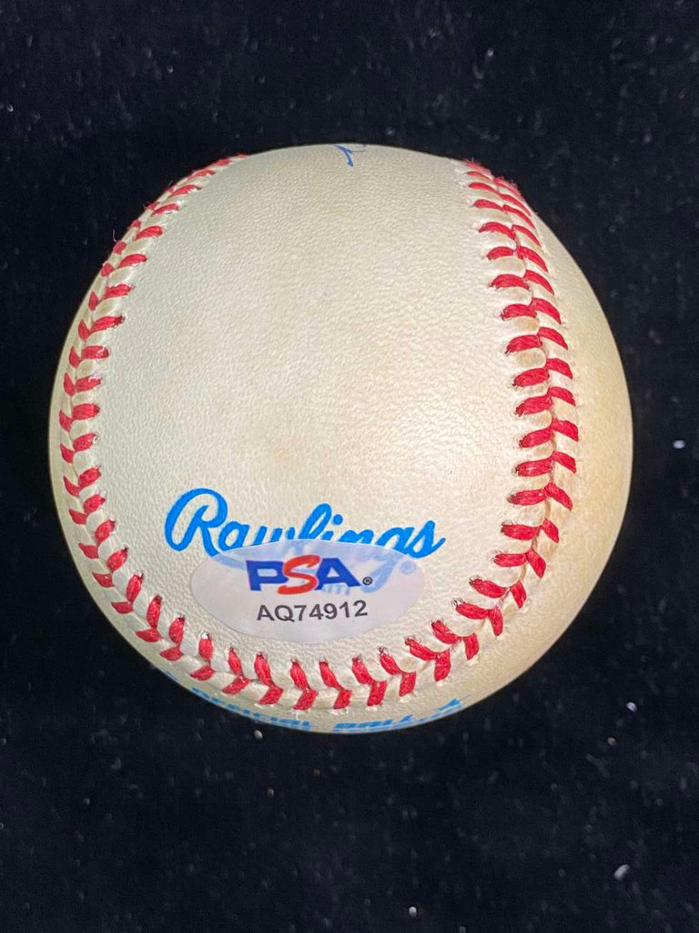 Luis Aparicio Baseball PSA/DNA Autograph Signed White Sox Bobby Brown Ball