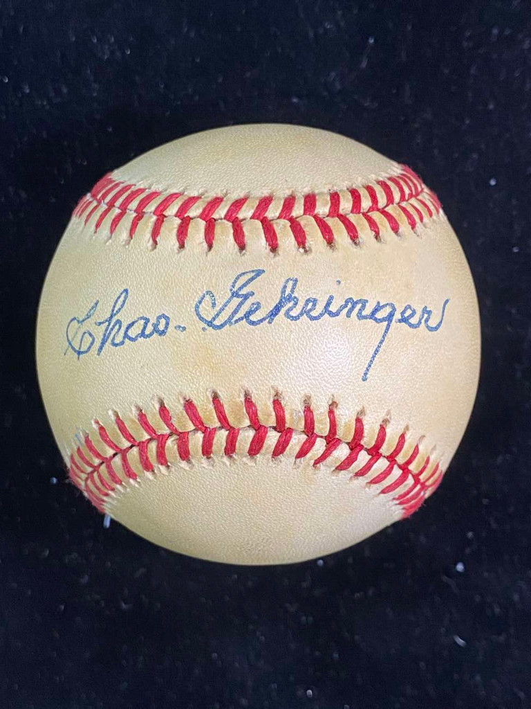 Charles Gehringer Baseball PSA/DNA Autograph Signed Tigers MacPhail Ball Vintage