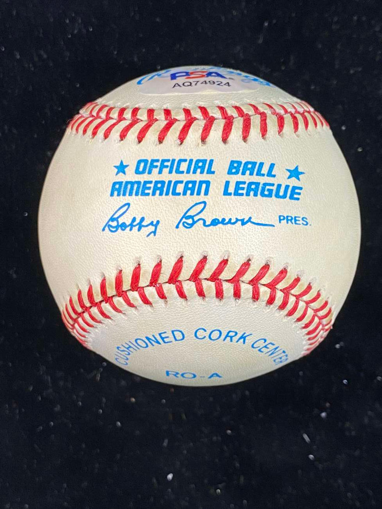 Rick Ferrell Baseball PSA/DNA Autograph Signed Browns Red Sox Bobby Brown Ball