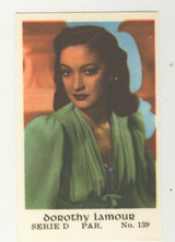 1952 Hollywood Stars Booklet Series D #139 Dorothy Lamour #* 1952 Hollywood Stars Booklet Series D #139 Dorothy Lamour #*