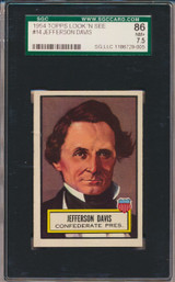 1952 Look 'N See #14 Jefferson Davis SGC 86 NM+ 7.5 #*sku2772 1952 Look 'N See #14 Jefferson Davis SGC 86 NM+ 7.5 #*sku2772
