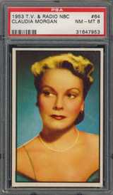 1953 TV & Radio NBC #64 Claudia Morgan PSA 8 NM-MT #* 1953 TV & Radio NBC #64 Claudia Morgan PSA 8 NM-MT #*