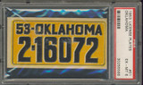 1953 License Plates #51 Oklahoma PSA 6 EX-MT #* 1953 License Plates #51 Oklahoma PSA 6 EX-MT #*