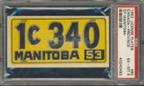 1953 License Plates #60 Manitoba, Canada PSA 6 EX-MT  #*