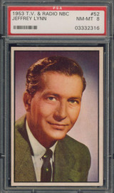 1953 TV & Radio NBC #52 Jeffrey Lynn  PSA 8 NM-MT  #*