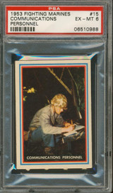1953 FIGHTING MARINES #15 COMMUNICATION OFFICER ... PSA 6 EX-MT #*# 1953 FIGHTING MARINES #15 COMMUNICATION OFFICER ... PSA 6 EX-MT #*#