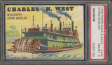 1955 Rails & Sails #142 Stern Wheeler PSA 8 NM-MT  #*