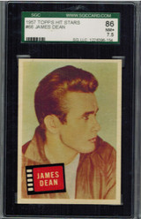 1957 Hit Stars  #66  James Dean SGC  86   NM+  7.5+  #*
