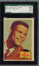 1957 Hit Stars #57 Roy Hamilton SGC 70 EX+ 5.5 #* 1957 Hit Stars #57 Roy Hamilton SGC 70 EX+ 5.5 #*