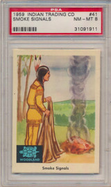 1959 INDIAN'S #41 SMOKE SIGNALS PSA 8 NM-MT #*sku6513 1959 INDIAN'S #41 SMOKE SIGNALS PSA 8 NM-MT #*sku6513