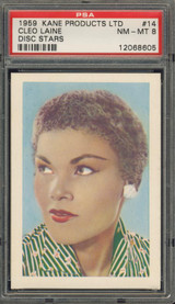 1959 KANE PRODUCTS #14 CLEO LAINE PSA 8 NM-MT   #*