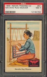 1959 INDIAN'S #61 NAVAHO RUG WEAVER PSA 7 NM #*sku14781 1959 INDIAN'S #61 NAVAHO RUG WEAVER PSA 7 NM #*sku14781