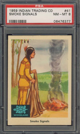 1959 INDIAN'S #41 SMOKE SIGNALS  PSA 8 NM-MT   #*