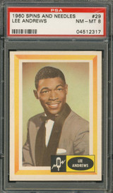 1960 SPINS & NEEDLES #29 LEE ANDREWS PSA 8 NM-MT  #*