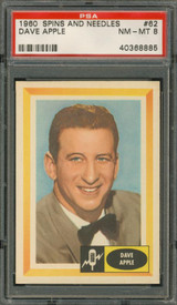 1960 SPINS & NEEDLES #62 DAVE APPLE PSA 8 NM-MT #* 1960 SPINS & NEEDLES #62 DAVE APPLE PSA 8 NM-MT #*