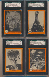 1961 Nu-Cards Horror Monster Series Orange Set 80 SGC Graded GPA 77.38  #*