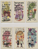 1961 Topps Giant Valentines (Orange Back) Partial Set 45/55   #*sku37781