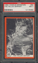 1963 FAMOUS MONSTERS #60 THE YELLOW SERPANT PSA 7 NM  ""   #*