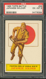 1965 BATTLE #58 JAPANESE SOLDIER PSA 6 EX-MT   #*