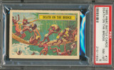 1965 A.B.C. BATTLE CARDS #12 DEATH ON THE BRIDGE PSA 8 NM-MT  #*