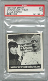 1966 Topps Get Smart #56 Careful With Your Shave Cream PSA 7 NM #* 1966 Topps Get Smart #56 Careful With Your Shave Cream PSA 7 NM #*