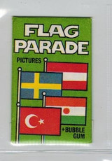 1970's Dandy Gum Denmark Flag Parade Green Package Unopened 1 Pack  #*