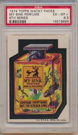 1974 Topps Wacky Packs Series 6 My Stink Perfume PSA 6.5 EX-MT+  #*
