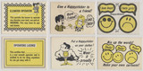 1974 Fleer Happy Stickers (1 Sticker & 3 Cards plus 2 Elevator Cards) #*sku33926