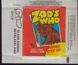 1975 TOPPS ZOO'S WHO WRAPPER   #*sku17506