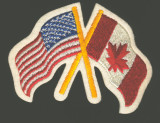 United States & Canadian Flag Patch (NEW) #* United States & Canadian Flag Patch (NEW) #*