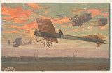 Wright Brothers Biplane (2) Biplanes & Single Wing Plane Post Card  #*