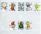 1996 Cracker Jack Looney Tunes  Prize Stickers Full Set 8   #*