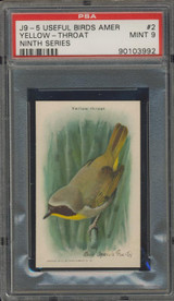 Useful Birds Of America #2 Yellow-Throat PSA 9 Mint  #*