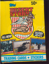 1991 TOPPS DESERT STORM (YELLOW) SERIES 2 WAX BOX (36) WAX PACKS #*