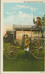 Buffalo Bill Post Card The Original Deadwood Coach  #*